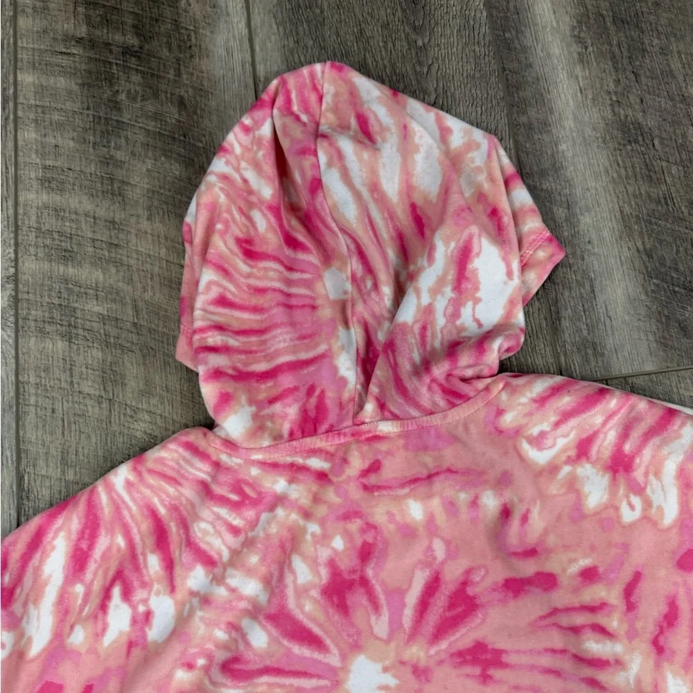 Justice Girls Pink Tie Dye‎ Hoodie